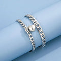 Heart Shaped Magnetic Couple Bracelet