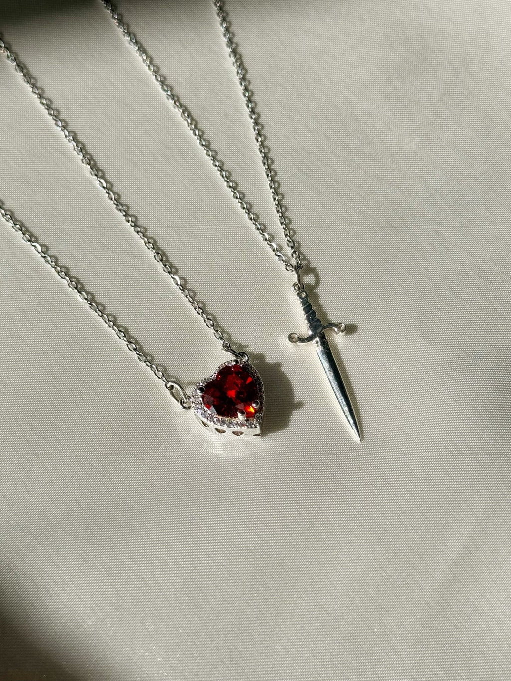 Heart & Sword Necklace
