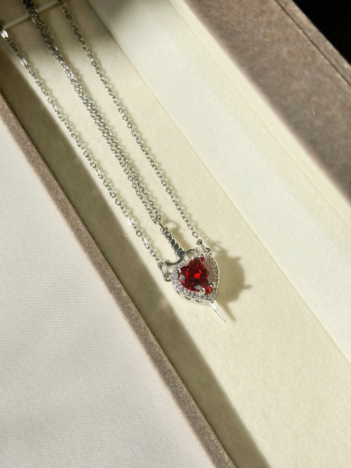 Heart & Sword Necklace